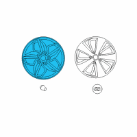 OEM 2012 Hyundai Sonata Spoke Alloy Wheel Diagram - 52910-4R150