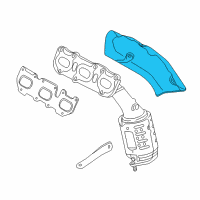 OEM Hyundai Genesis Coupe Protector-Heat, RH Diagram - 28525-3C680