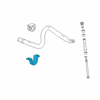OEM GMC Stabilizer Bar Clamp Diagram - 23117537