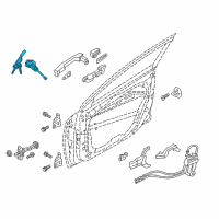 OEM 2020 Hyundai Ioniq Door Key Sub Set, Left Diagram - 81970-G2A00