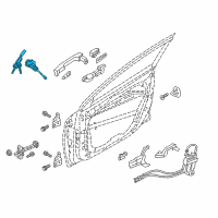 OEM 2018 Hyundai Ioniq Door Key Sub Set, Left Diagram - 81970-G2A00