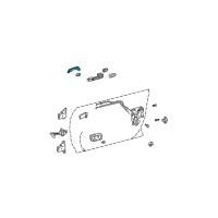 OEM 2002 Toyota Camry Handle, Outside Diagram - 69211-AA020-G0