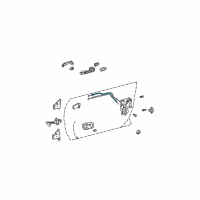 OEM 2004 Toyota Camry Cable Diagram - 69770-AA010