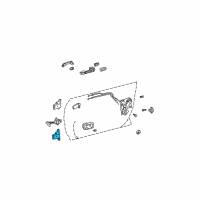 OEM 2006 Toyota Camry Lower Hinge Diagram - 68770-AA020