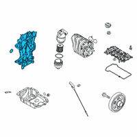 OEM 2020 Kia Rio Cover Assembly-Timing Ch Diagram - 213502M020