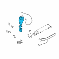 OEM 2006 BMW X5 Front Left Suspension Strut Diagram - 37-11-6-761-443