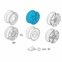 OEM 2012 Honda Odyssey Disk, Aluminum Wheel (18X7J) (Tpms) (Enkei) Diagram - 42700-TK8-A21