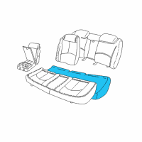 OEM 1997 Buick Century Pad Asm-Rear Seat Cushion Diagram - 16793543