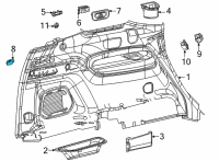 OEM 2021 Jeep Grand Cherokee L Cargo Diagram - 6QE19TX7AA