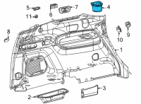 OEM Jeep Grand Cherokee L CUPHOLDER Diagram - 7FH71TX7AA