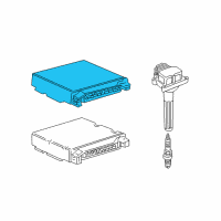 OEM 1998 BMW 528i Engine Control Module Diagram - 12-14-1-437-805