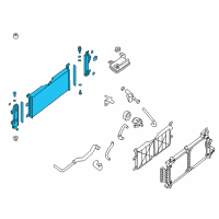 OEM 2017 Nissan Leaf Radiator Assy Diagram - 21410-3NF0A