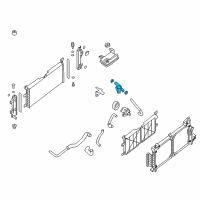 OEM Nissan Leaf Hose-Radiator, Outlet Diagram - 21501-3NF0A