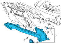 OEM 2022 Chevrolet Silverado 3500 HD Rear Duct Diagram - 85126004