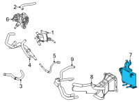 OEM Toyota RAV4 Prime Oil Cooler Diagram - 32910-42040
