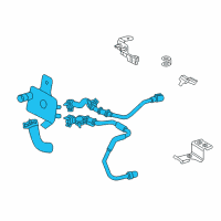 OEM 2018 Lexus NX300h Cooler Assembly, Transmission Diagram - 33490-48010