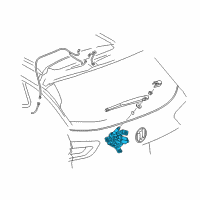 OEM 2019 Chevrolet Cruze Rear Motor Diagram - 39156859