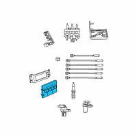 OEM 2010 Dodge Grand Caravan Electrical Powertrain Control Module Diagram - 5150247AD