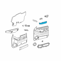OEM 1996 Chevrolet Blazer Armrest Asm-Front Side Door *Medium Beige Diagram - 15953797