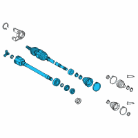 OEM 2012 Toyota Camry Axle Assembly Diagram - 43410-06732