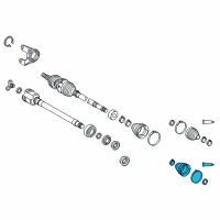 OEM 2015 Toyota RAV4 Inner Boot Diagram - 04437-0R020