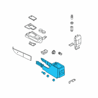 OEM 2009 Lincoln MKZ Console Assembly Diagram - 9H6Z-54045A36-BA