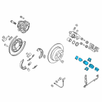 OEM 2018 Kia Sorento Pad Kit-Rear Disc Brake Diagram - 58302C6A00