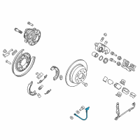 OEM 2020 Kia Sorento Rear Wheel Hose Left Diagram - 58737C6000