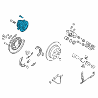 OEM 2016 Kia Sorento Rear Wheel Hub Assembly Diagram - 52750C5000