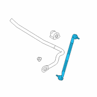 OEM 2014 Toyota Prius V Stabilizer Link Diagram - 48820-47030