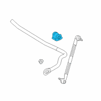 OEM 2017 Toyota Prius V Stabilizer Bar Bracket Assembly Diagram - 48815-64011