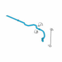 OEM 2010 Chevrolet Cobalt Shaft, Front Stabilizer Diagram - 15782694