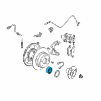 OEM 1988 BMW 325 Service Kit, Wheel Bearing, Rear Diagram - 33-41-2-220-987