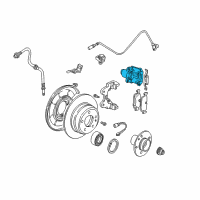 OEM 2005 BMW Z4 Brake Caliper Rear Right Diagram - 34-21-6-758-136
