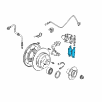 OEM BMW 330Ci Disc Brake Pad Set Diagram - 34-21-6-761-240