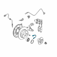 OEM BMW 325i Brake Pad Wear Sensor Rear Diagram - 34-35-1-164-372