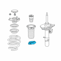 OEM 2019 Acura TLX Rubber, Front Spring Diagram - 51684-T2A-A02