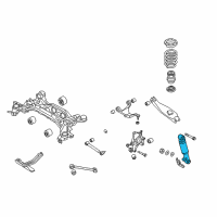 OEM 2012 Kia Sorento Rear Shock Absorber Assembly Diagram - 553101U200