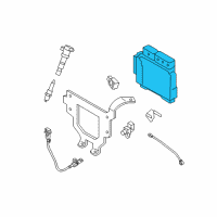 OEM 2016 Hyundai Elantra Computer Brain Engine Control Module Diagram - 39103-2EML6