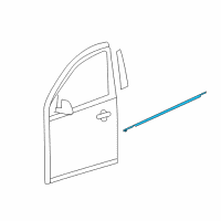 OEM 2015 Nissan Versa MOULDING Assembly - Front Door Outside, RH Diagram - 80820-9KN1A