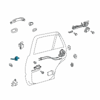 OEM 2011 Toyota Land Cruiser Door Check Diagram - 68630-60111