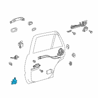 OEM Toyota Land Cruiser Lower Hinge Diagram - 68780-60040