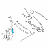 OEM Infiniti Pump Assy-Front Washer Diagram - 28920-5DA0B