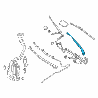 OEM 2018 Infiniti QX30 Window Wiper Arm Assembly Diagram - 28881-5DF0A