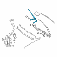 OEM Infiniti QX30 Window Wiper Arm Assembly Diagram - 28886-5DF0A