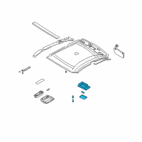 OEM 2004 Hyundai Elantra Room Lamp Assembly Diagram - 92800-2D000-OI