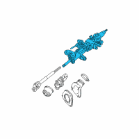 OEM Lexus Column Assy, Steering Diagram - 45250-0E011