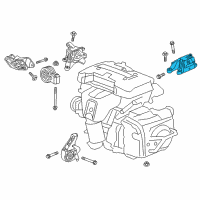 OEM Buick Envision Transmission Mount Diagram - 13374290