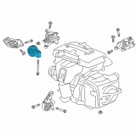 OEM 2017 Buick Envision Rear Transmission Mount Diagram - 84141172