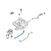 OEM 2000 Kia Spectra Strap-Fuel Tank Diagram - 0K2AA42710